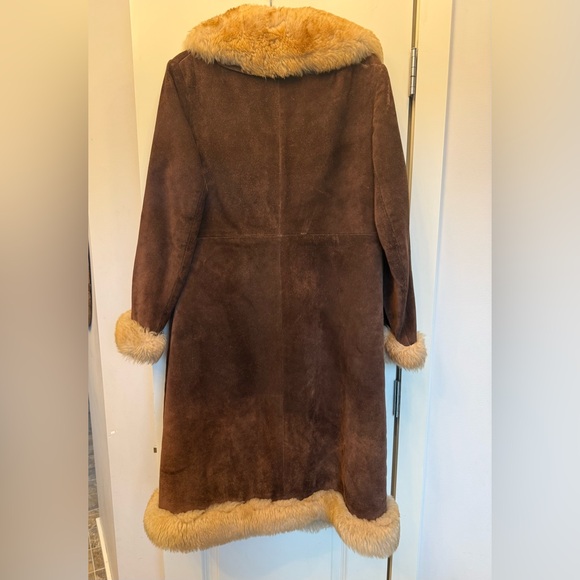 Retro Shearling Suede Coat - Picture 2 of 6